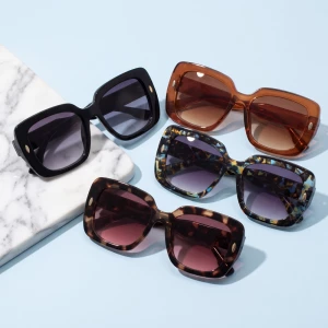 Bold Square Stud Accent Sunglasses