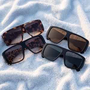 Flat Top Shield Wrap Sunglasses