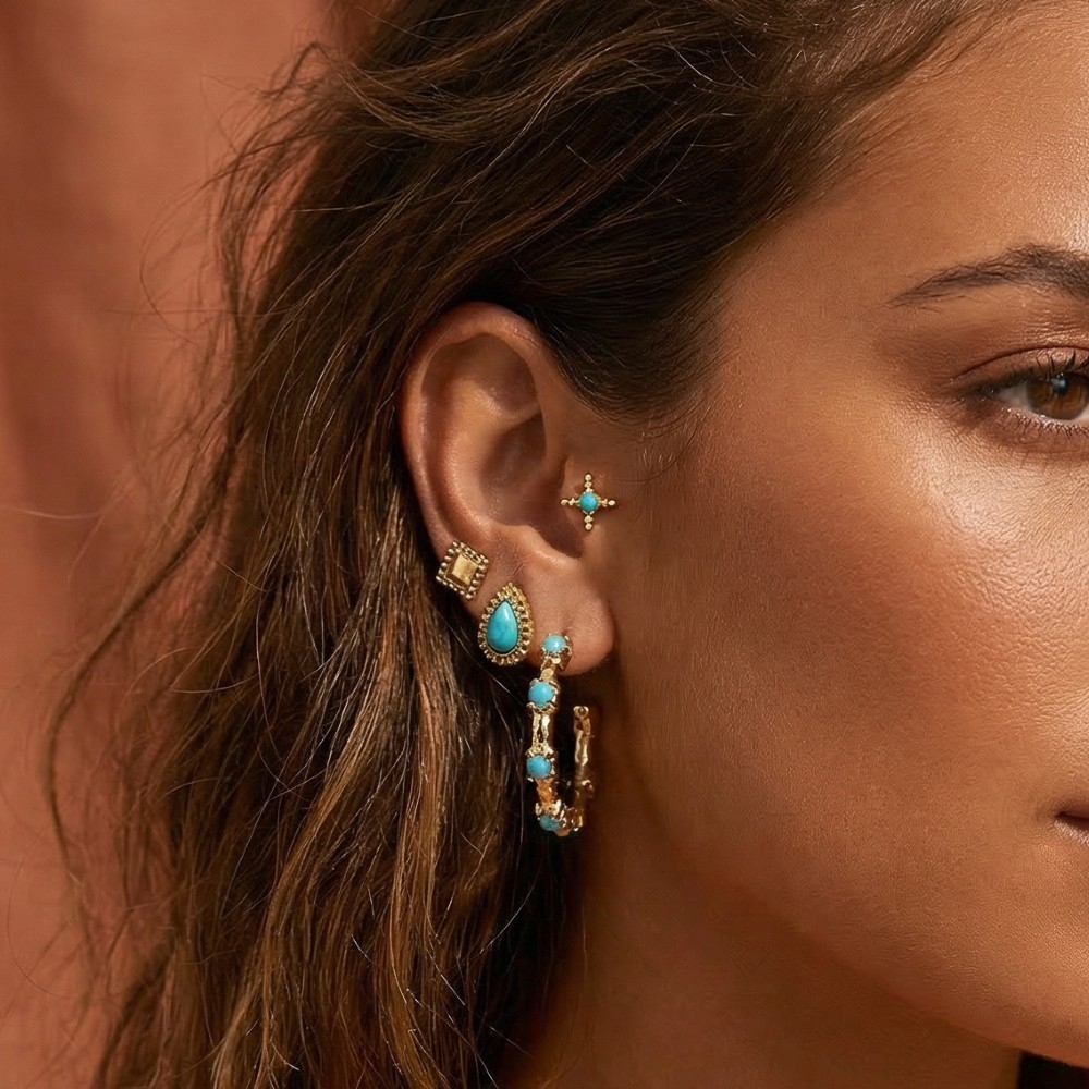 Assorted Antique Western Boho Earrings Set