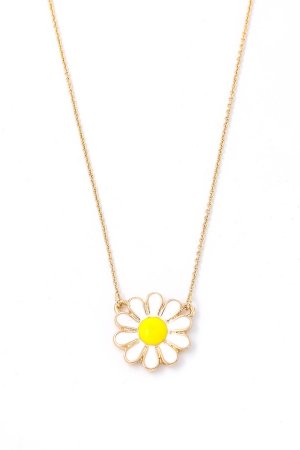 Daisy Flower Pendant Necklace