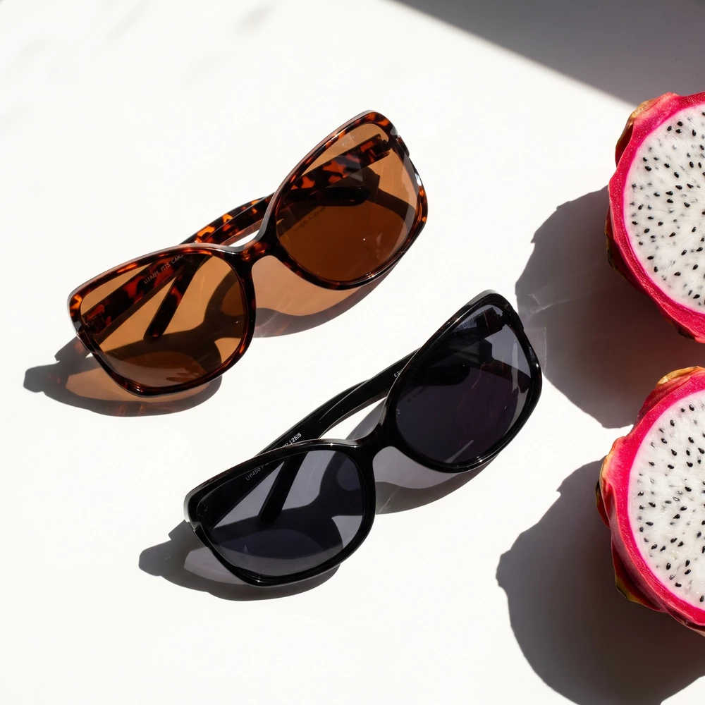 Polarized Oversized Rounded Wrap Sunglasses