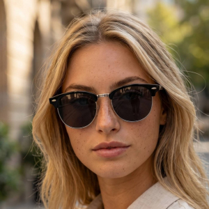 Polarized Round Frame Sunglasses Set