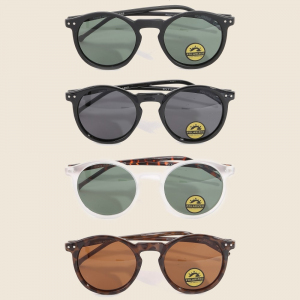 Colorful Polarized Circle Lens Sunglasses Set