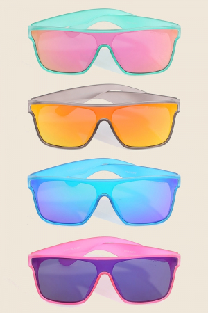 Large Polarized Shield Lens Sunglasses Set
