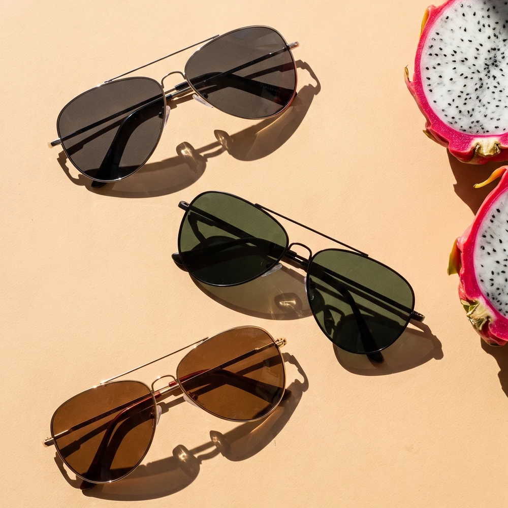 Classic Metal Aviator Polarized Sunglasses