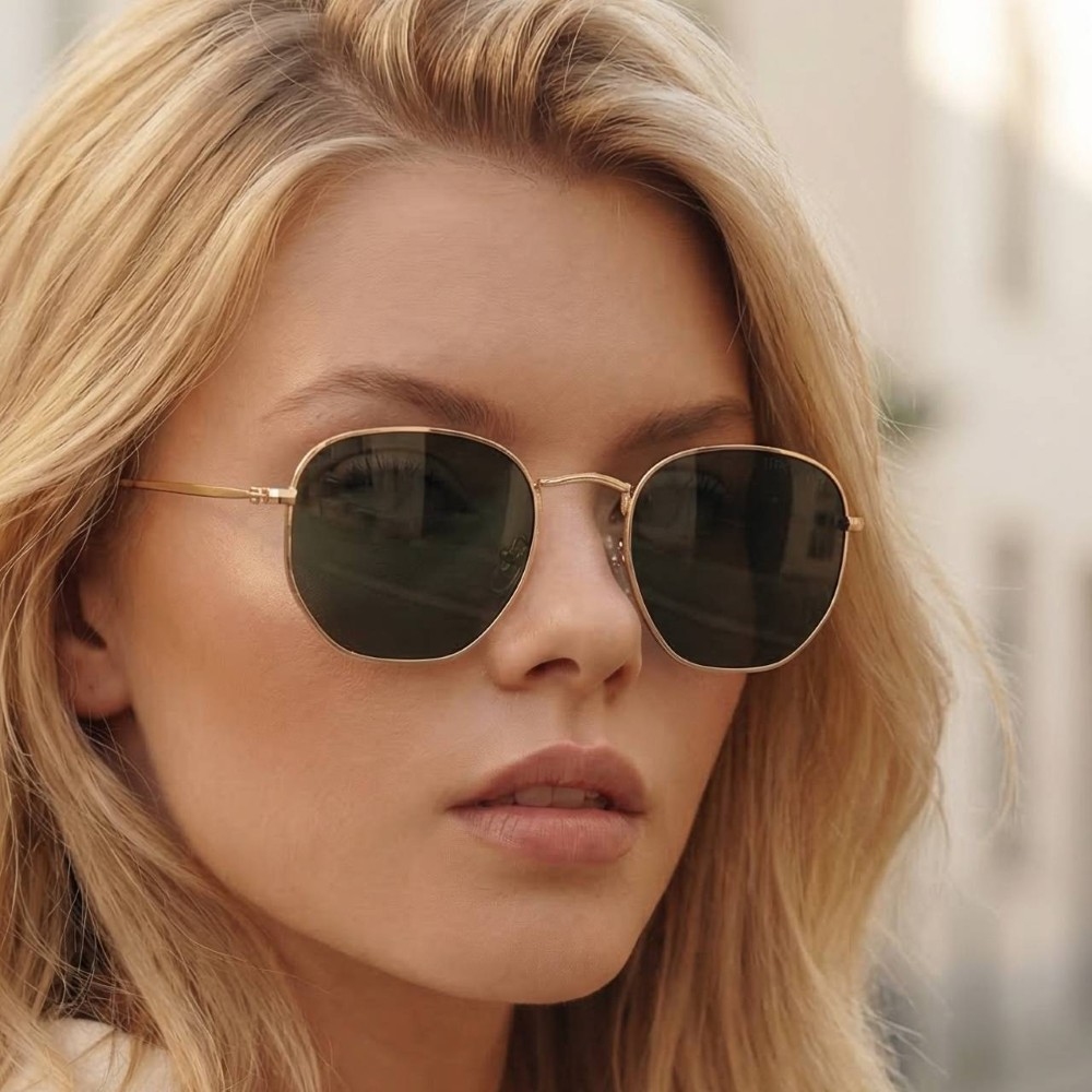 Polarized Metallic Frame Aviator Sunglasses