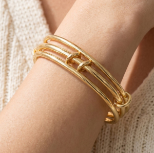 Triple Wire Adjustable Bangle Bracelet