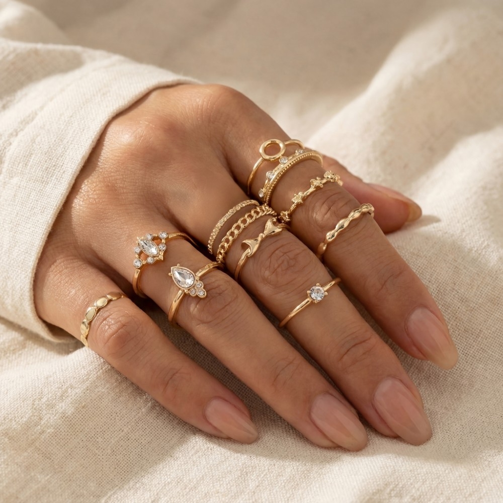Twelve Piece Multi Ring Set