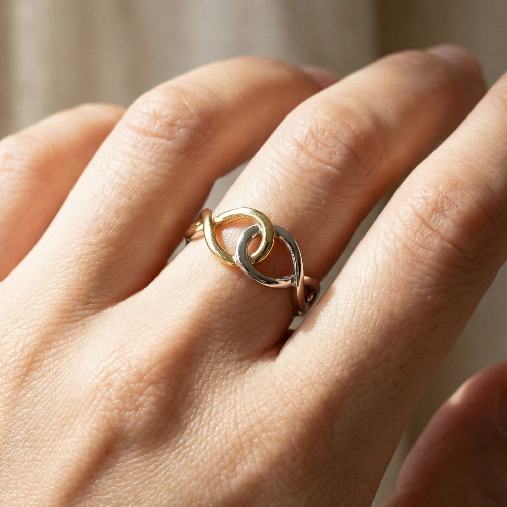 Two Tone Chain Link Ring