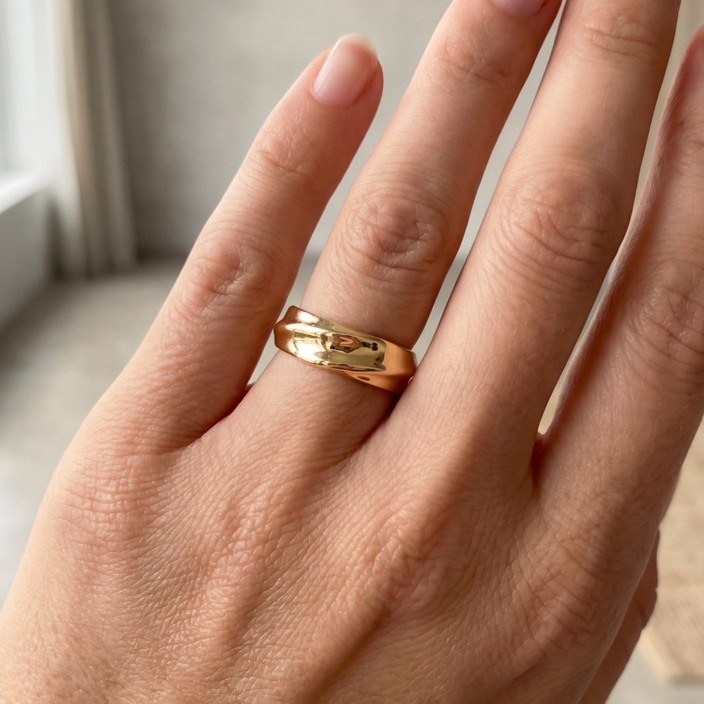 Bold Thick Sculpted Ring