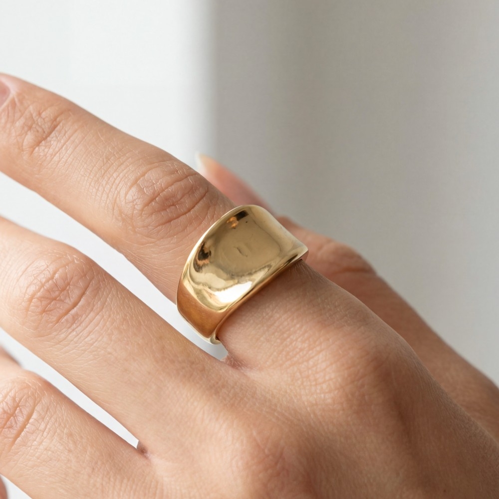 Chunky Sculpted Dome Ring