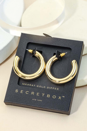 Secret Box 35Mm Hoop Earrings