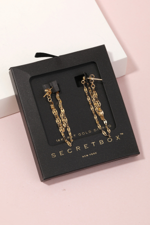 Secret Box Chain Earrings