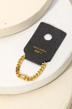 Gold Dipped Chain Ring