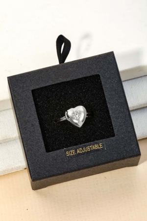 Secret Box Gold Dipped Heart Ring