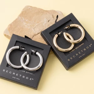 Classic Chunky Tube Hoop Earrings