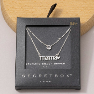 14K Gold Dipped Layered Mama Cz Necklace