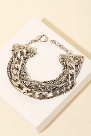 Assorted Chain Link Lobster Clasp Bracelet