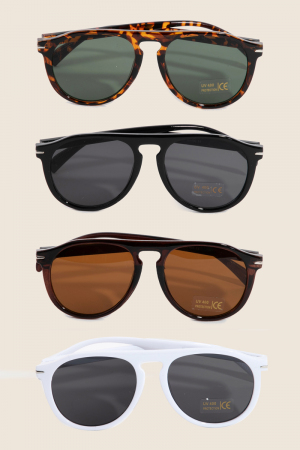 Plastic Full Frame Aviator Sunglasses