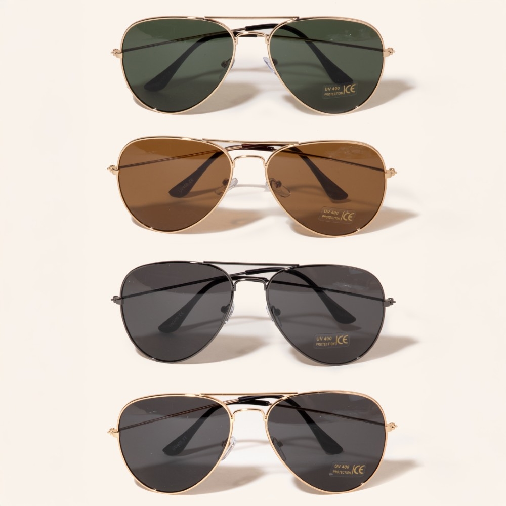 Classic Aviator Frame Sunglasses