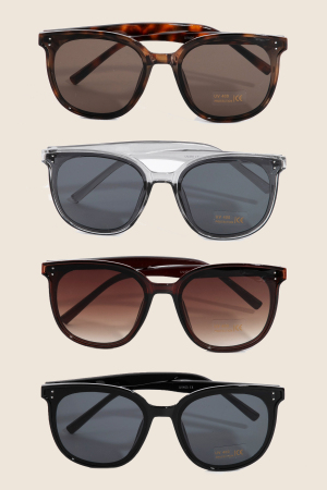 Simple Plastic Frame Sunglasses