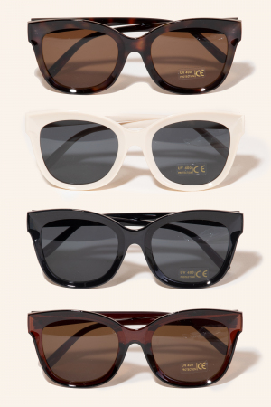 Plastic Cat Eye Sunglasses