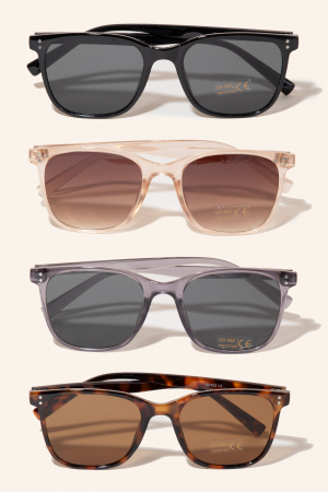 Thin Frame Square Sunglasses