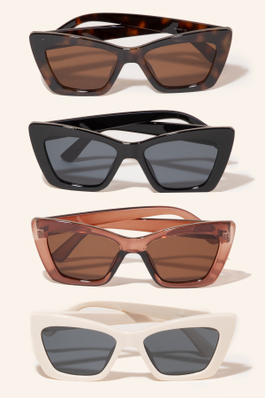 Sharp Cat Eye Frame Sunglasses