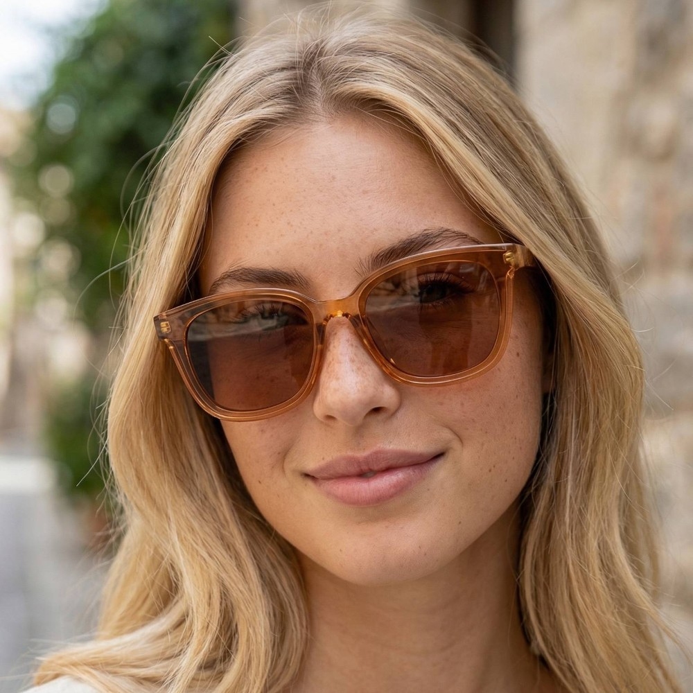 Simple Square Frame Sunglasses Set