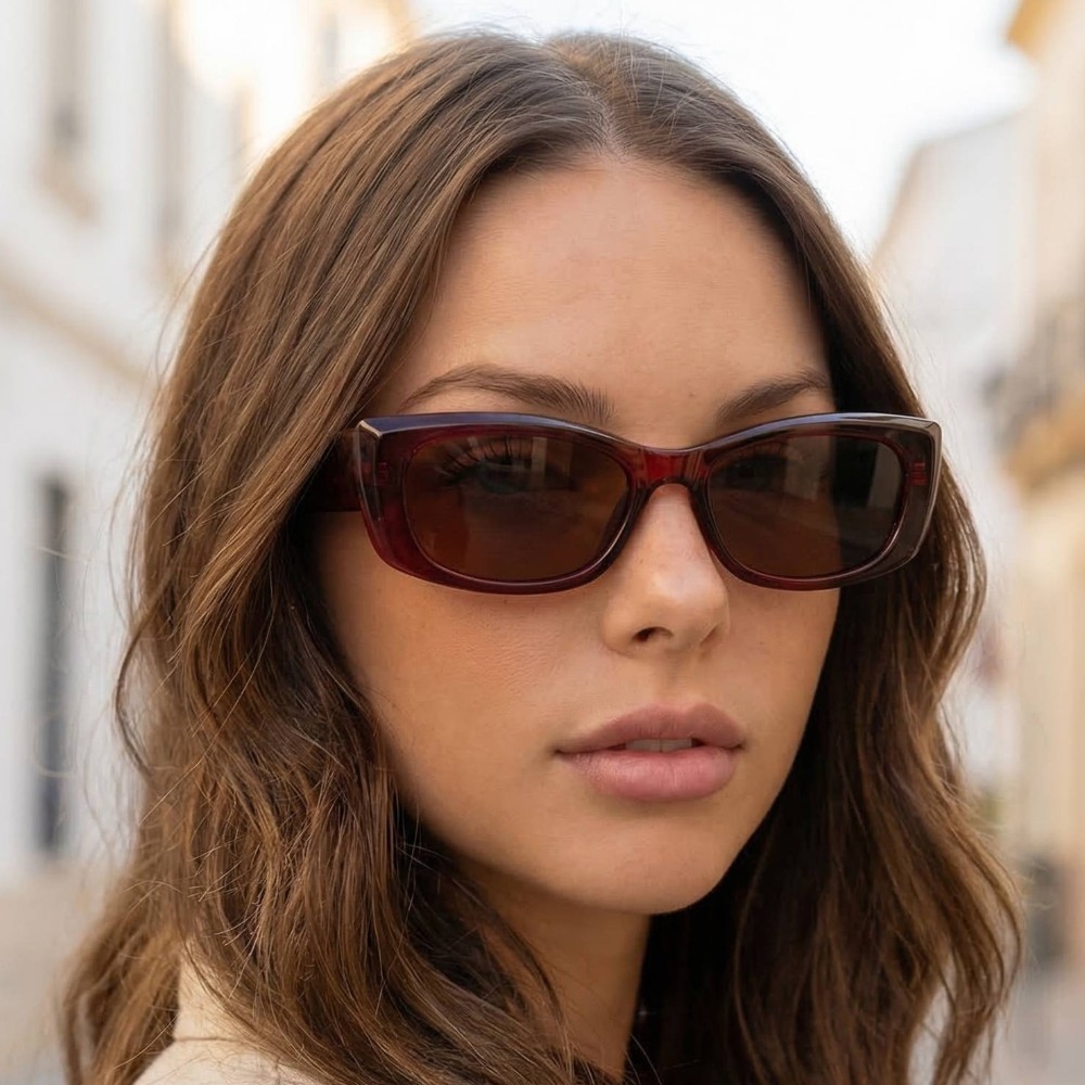 Thick Round Square Rectangle Sunglasses Set