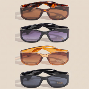 Rectangle Peripheral Lens Sunglasses Set