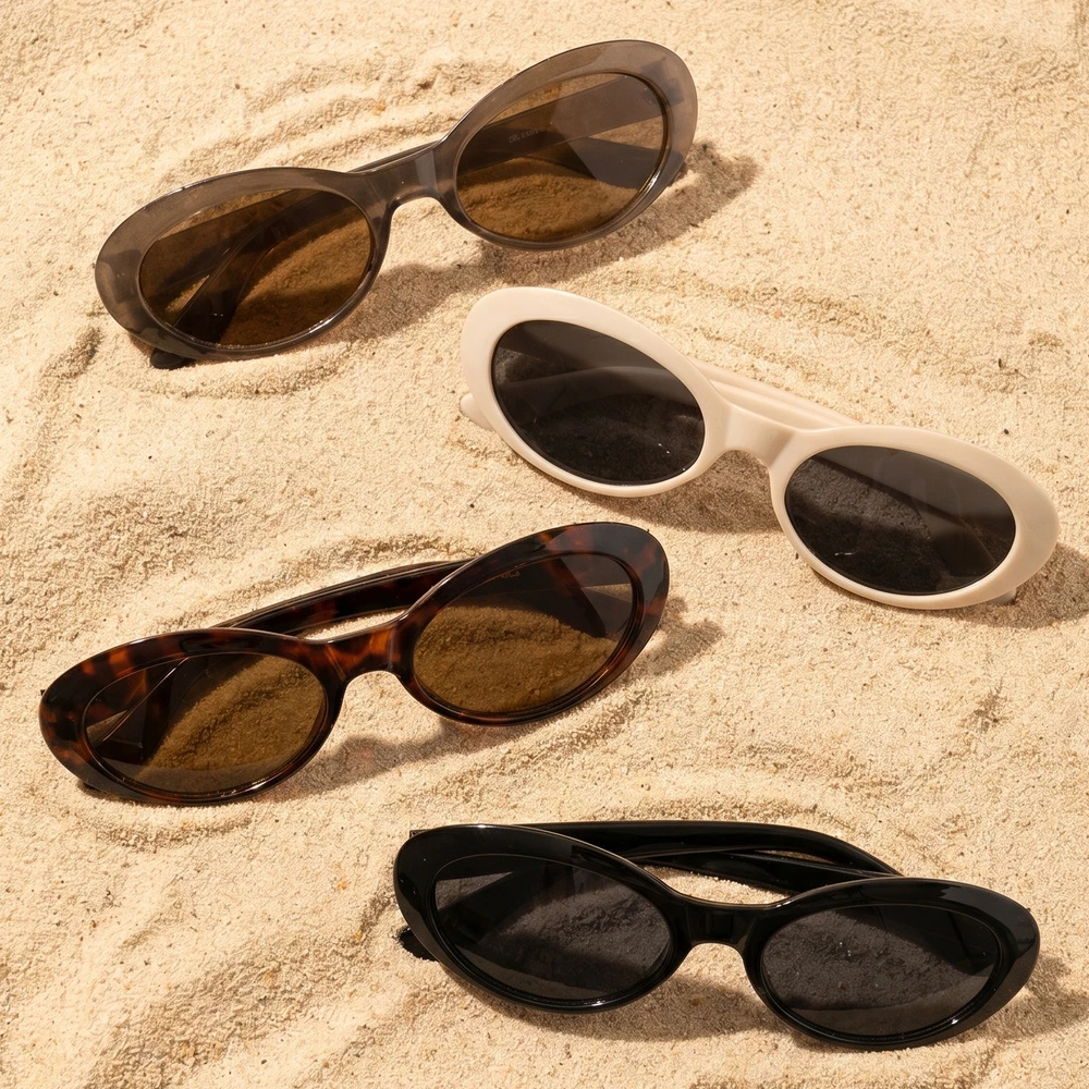 Classic Rounded Oval Sunglasses