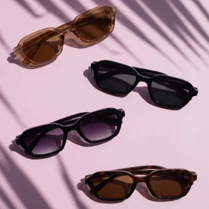 Slim Rectangle Frame Sunglasses