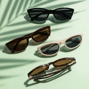 Slim Oval Cat Eye Sunglasses