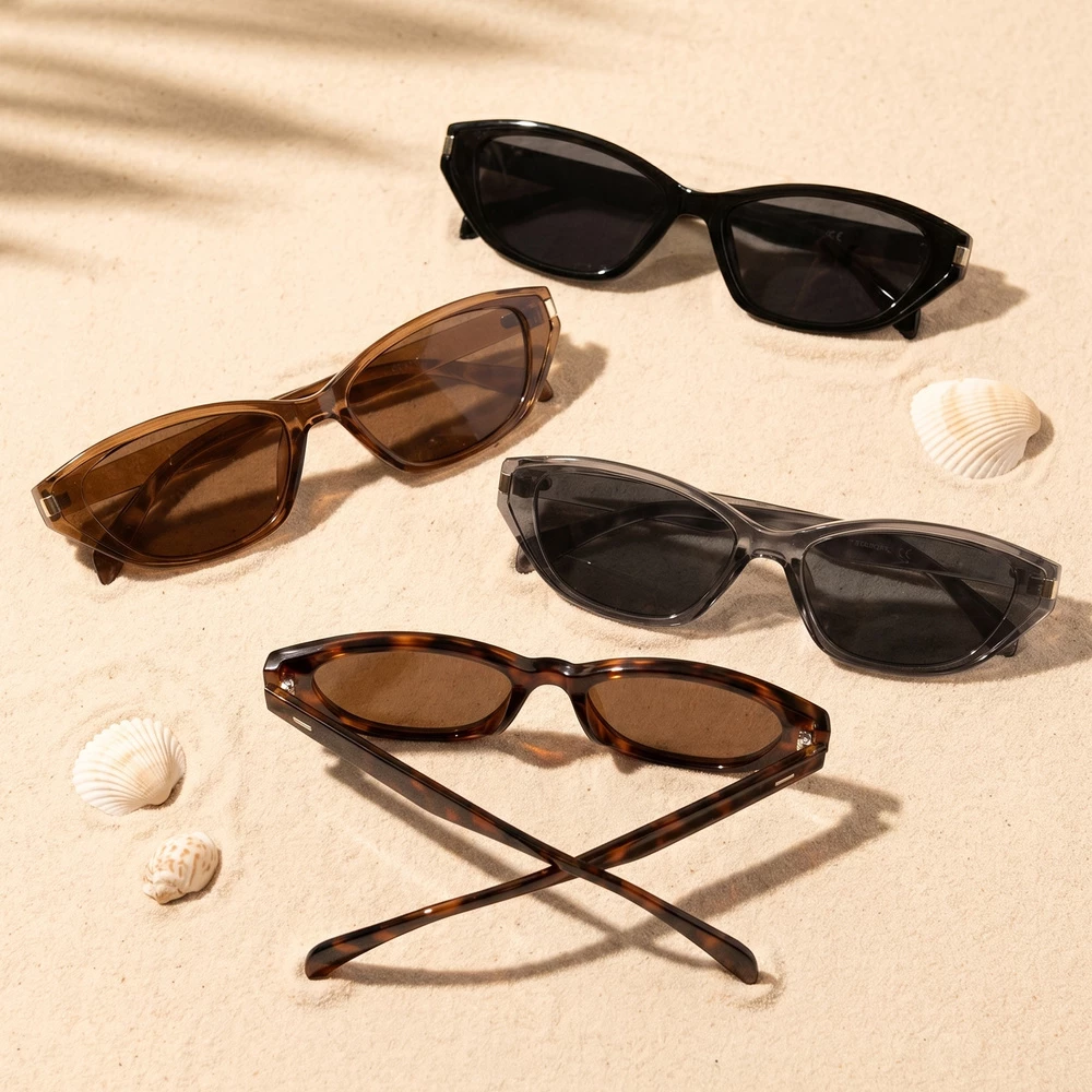 Sharp Angular Cat Eye Sunglasses