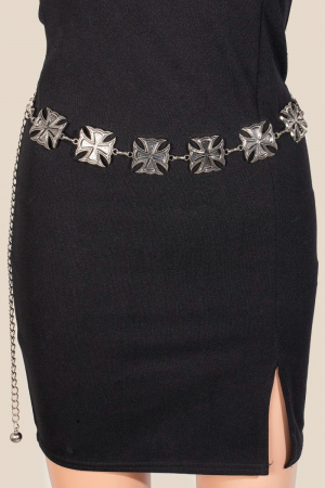 Gothic Cross Link Chain Belt