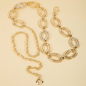 Double Ovals Chain Belt