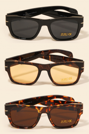 Tortoise Square Frame Sunglasses