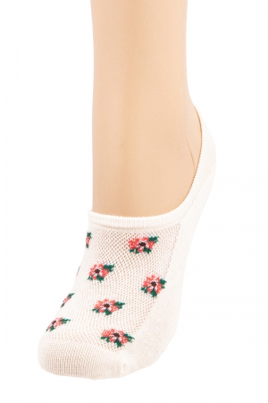 Floral Mesh Low Cut Socks