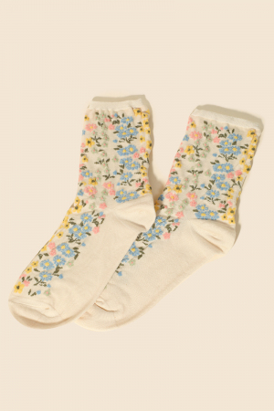 Assorted Flower Pattern Socks